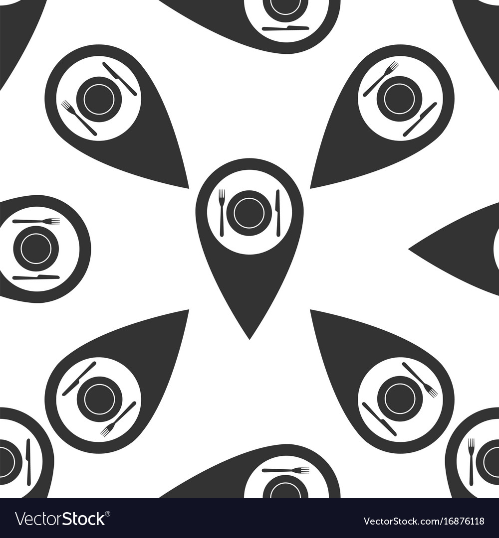 Restaurant Pointer Seamless Pattern