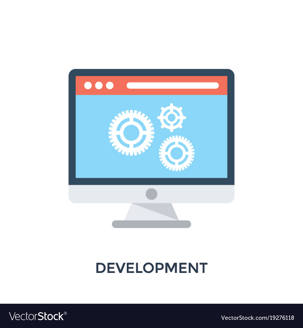 Software development Royalty Free Vector Image