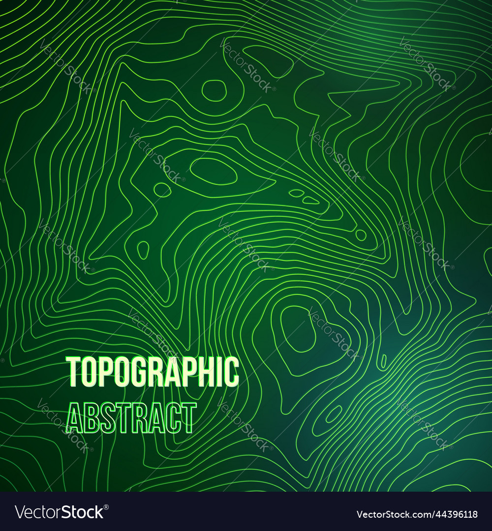 Topographic map colorful abstract background vector image Topographic map colorful abstract background