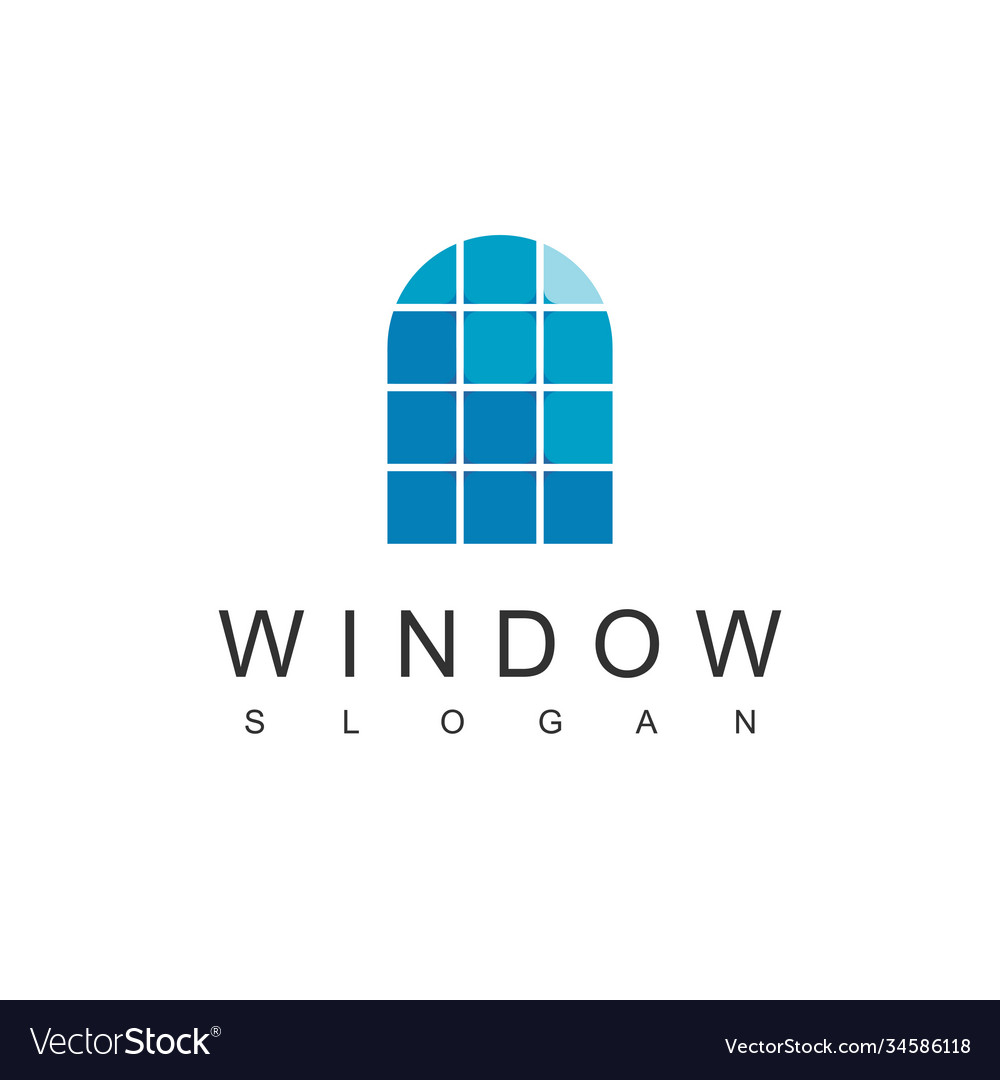 Window logo modern real estate symbol