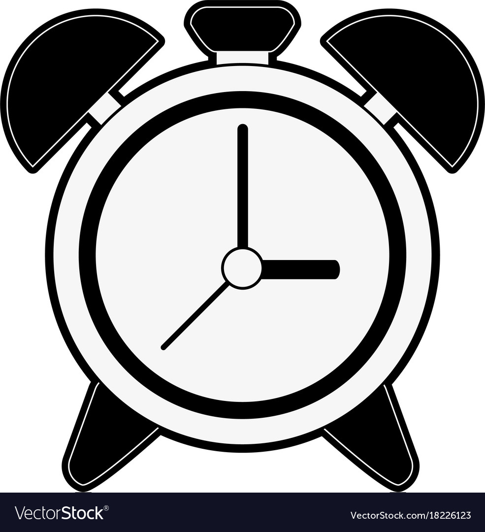 Analog alarm clock icon image