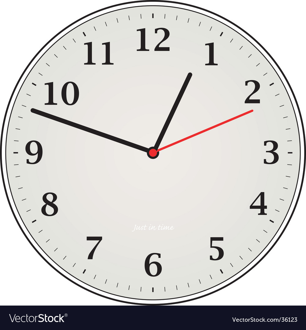 Clock grey Royalty Free Vector Image - VectorStock