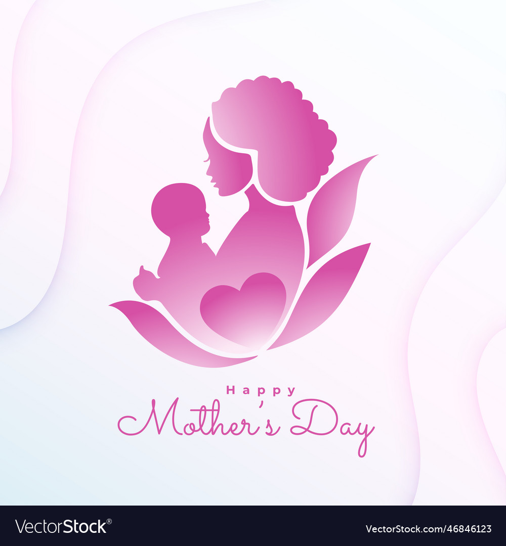 Creative mom and child love relation background