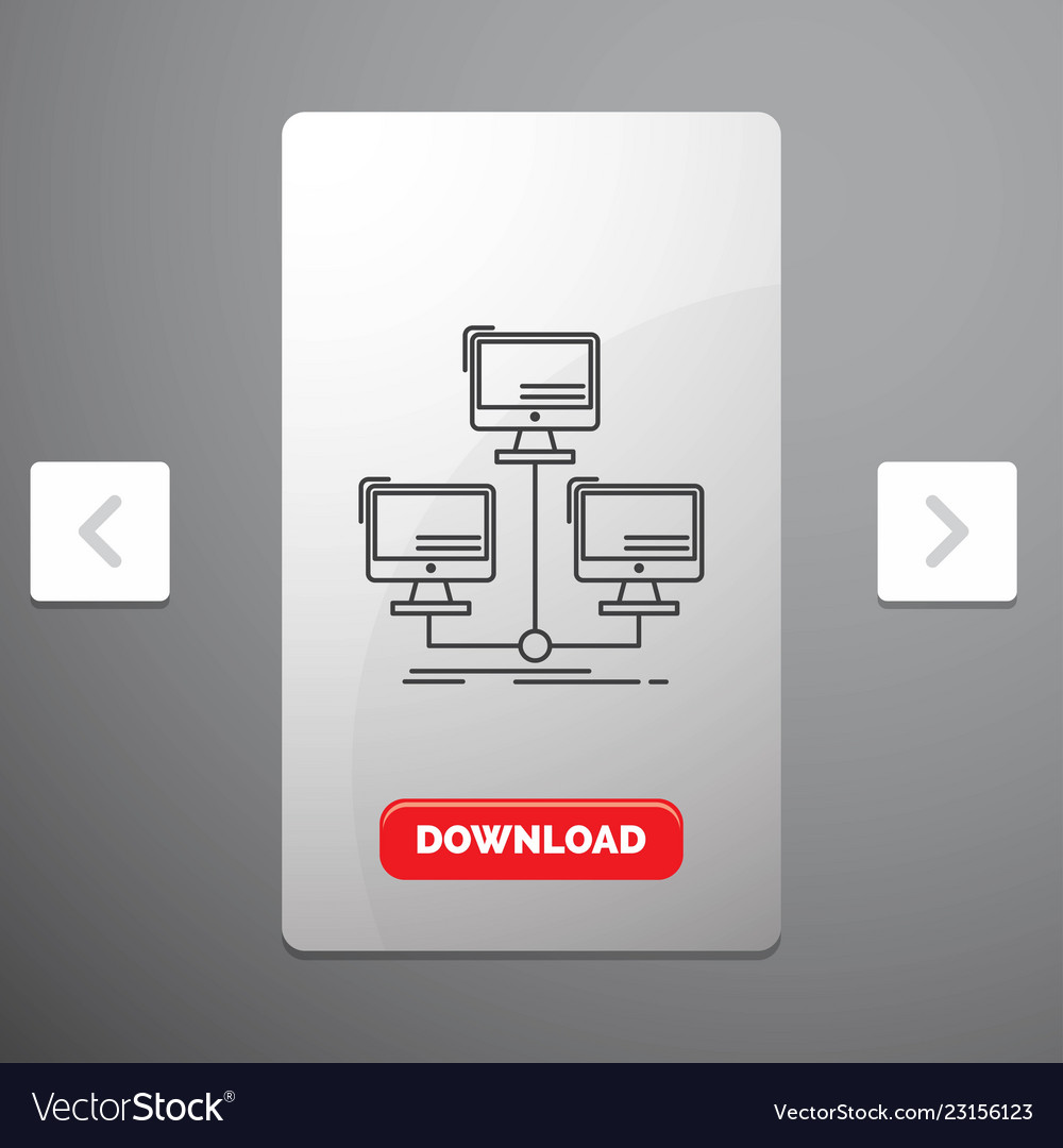 Datenbank verteilter Verbindungsnetzrechner vector image Datenbank verteilter Verbindungsnetzrechner