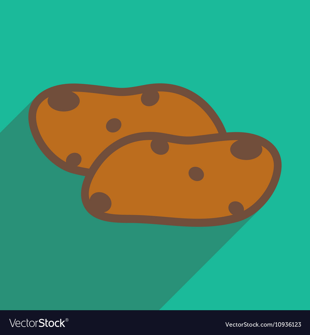 Flat with shadow icon and mobile application