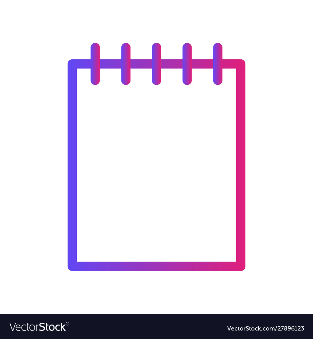 Gradient document icon with white background