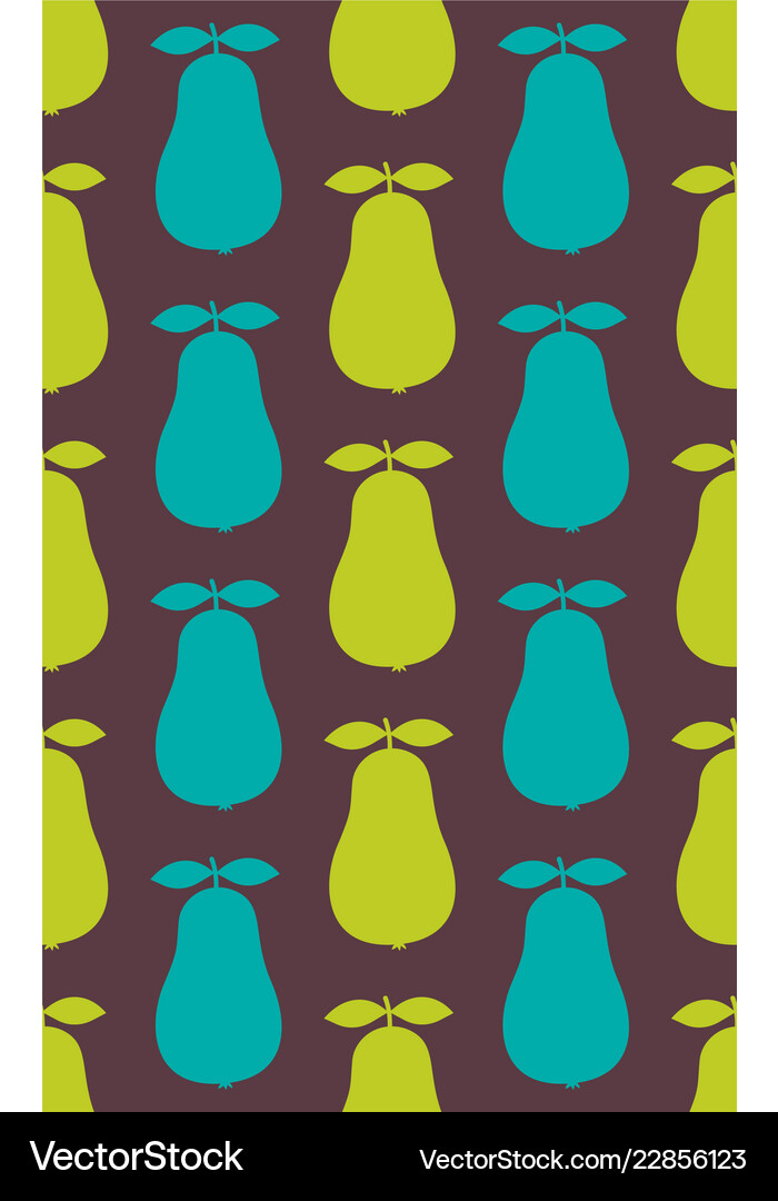 Seamless pattern with pears Royalty Free Vector Image