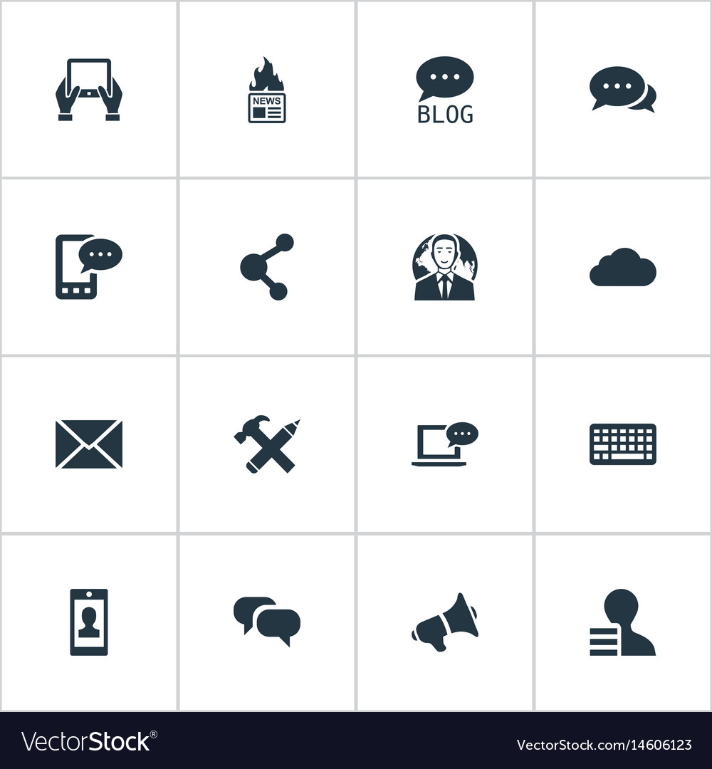 Set of simple user icons