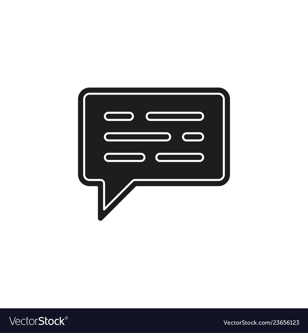 Simple message icon vector image Simple message icon