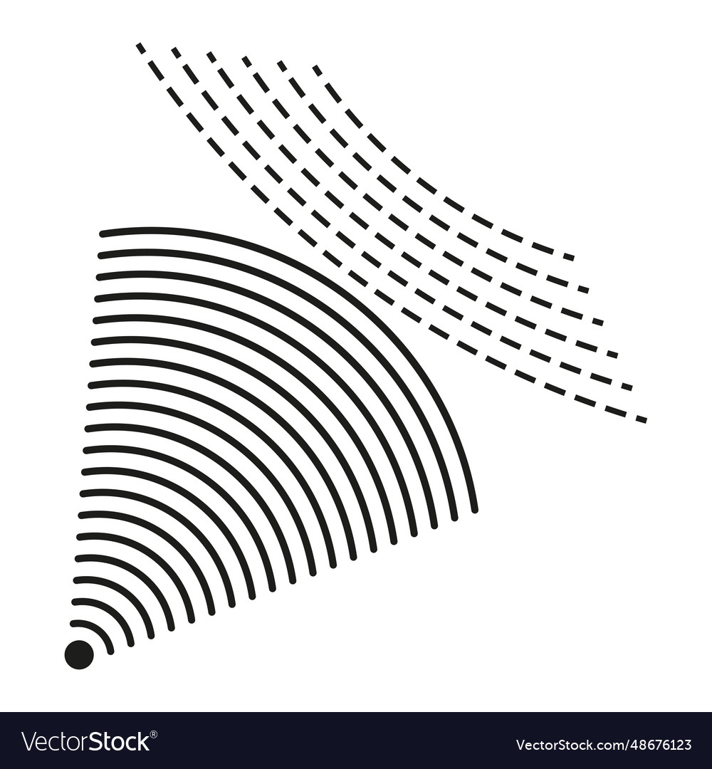 Sonar signal wave icon sound navigation ranging