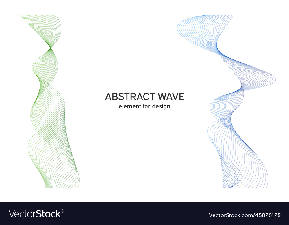 Abstract colorful wave element for design Vector Image Abstract colorful wave element for design