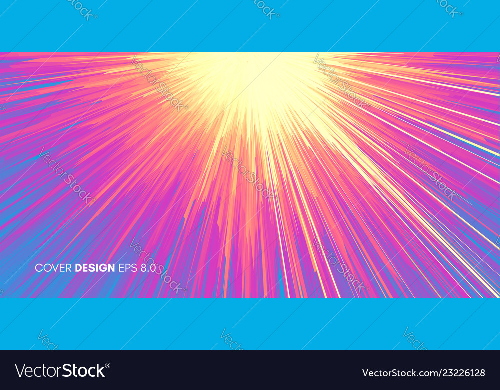 Background with explosion starburst dynamic lines