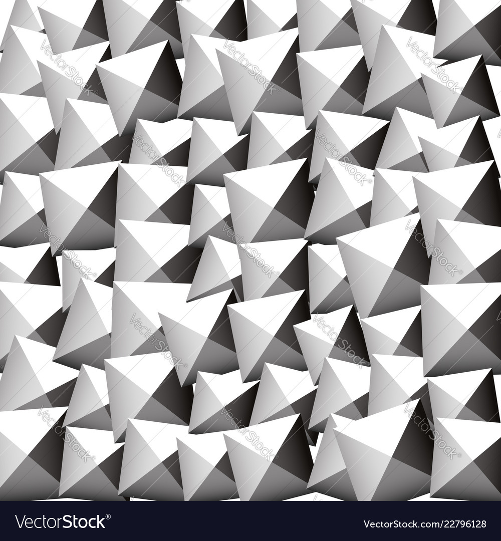 Pattern with random rotated beveled squares