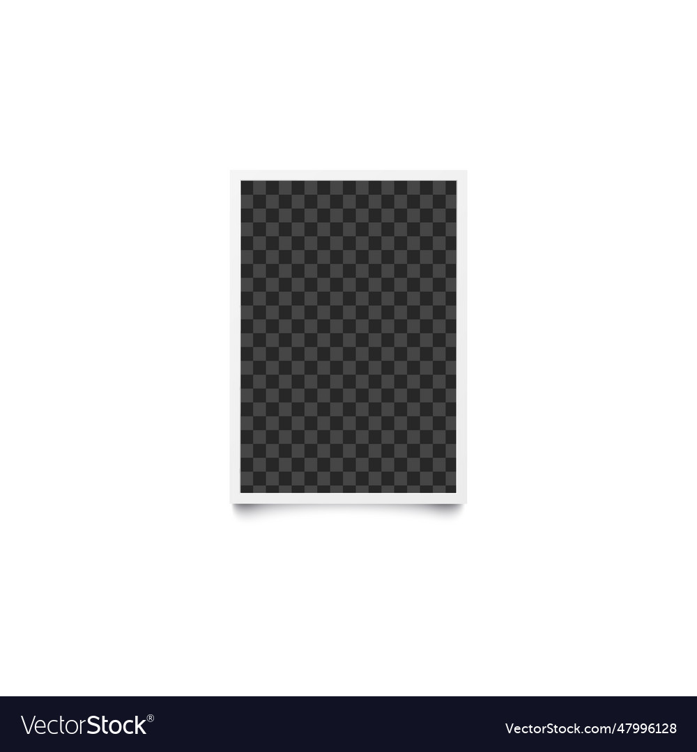 Rectangular checkered empty template and photo vector image Rectangular checkered empty template and photo