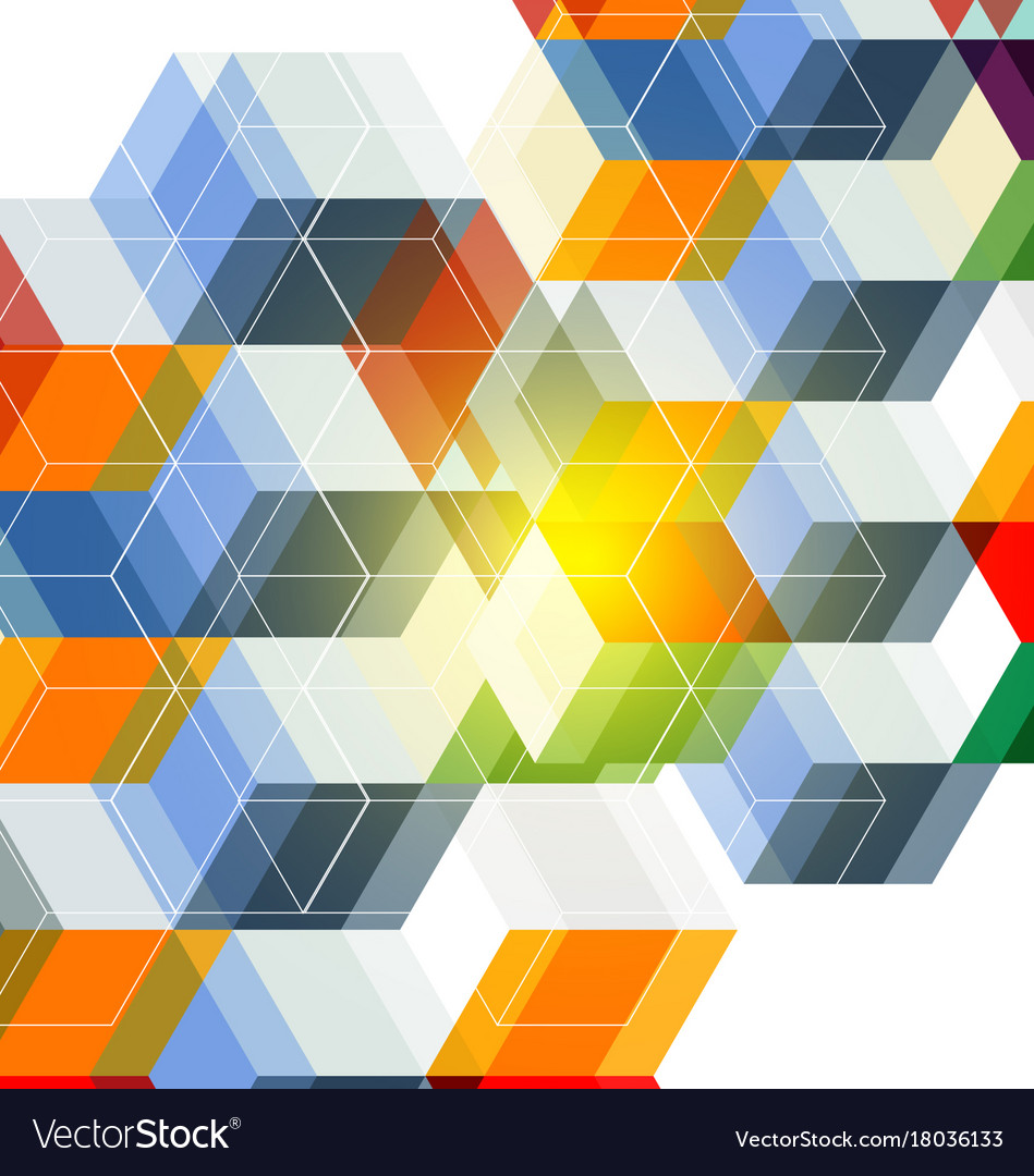 Abstract hexagon background