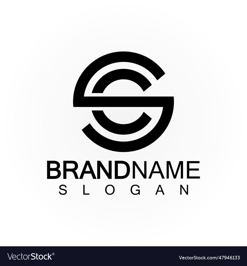 Alphabet letters monogram logo csscs and c