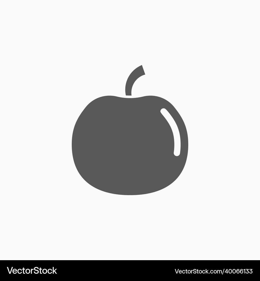 Apple icon Royalty Free Vector Image - VectorStock