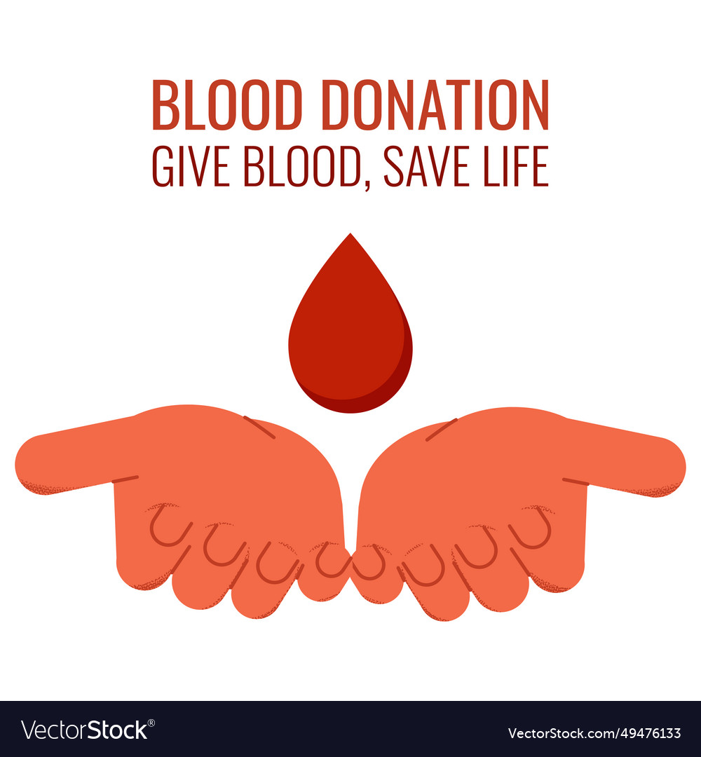 Blood donation concept web card