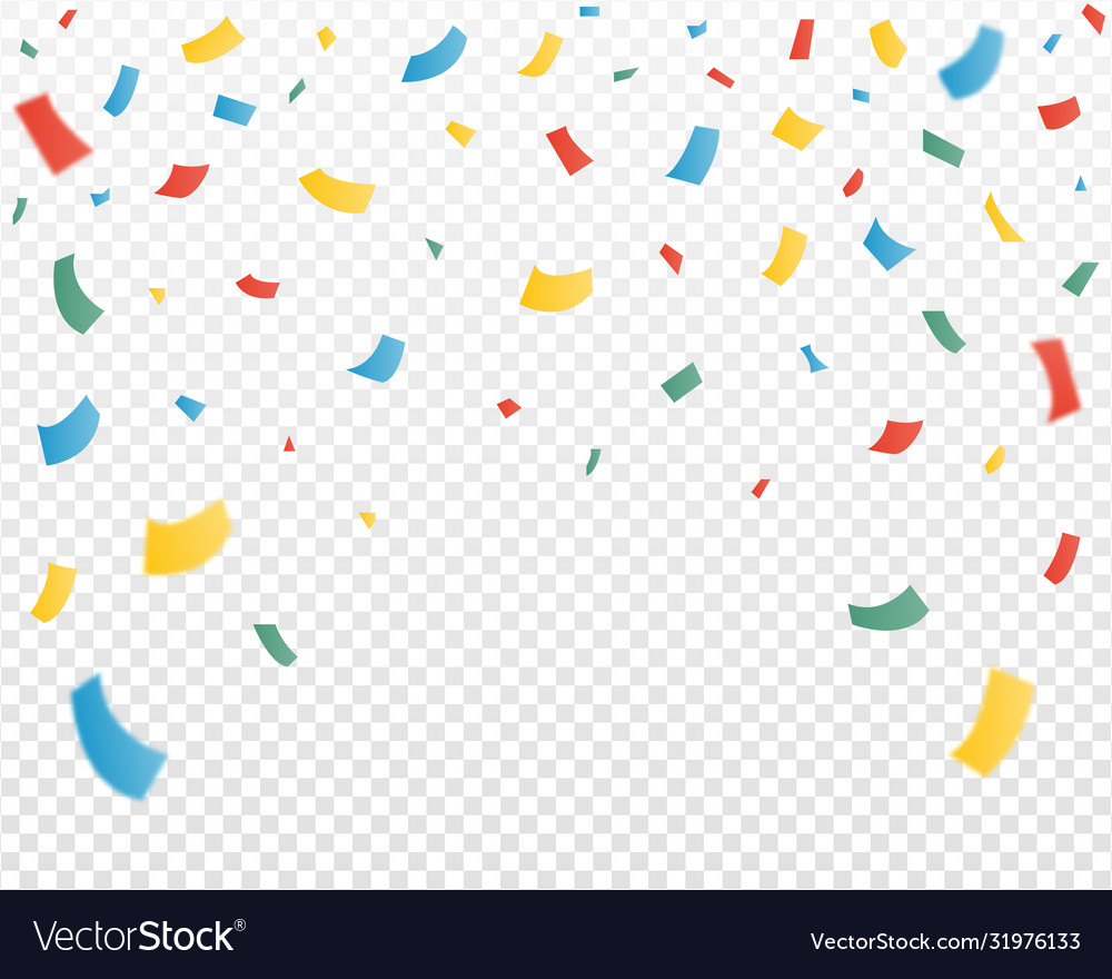 Falling paper confetti