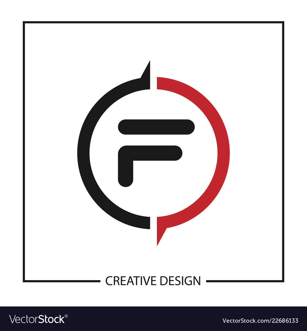 Initial Letter F Logo Template Design Royalty Free Vector Initial Letter F Logo Template Design Vector Image