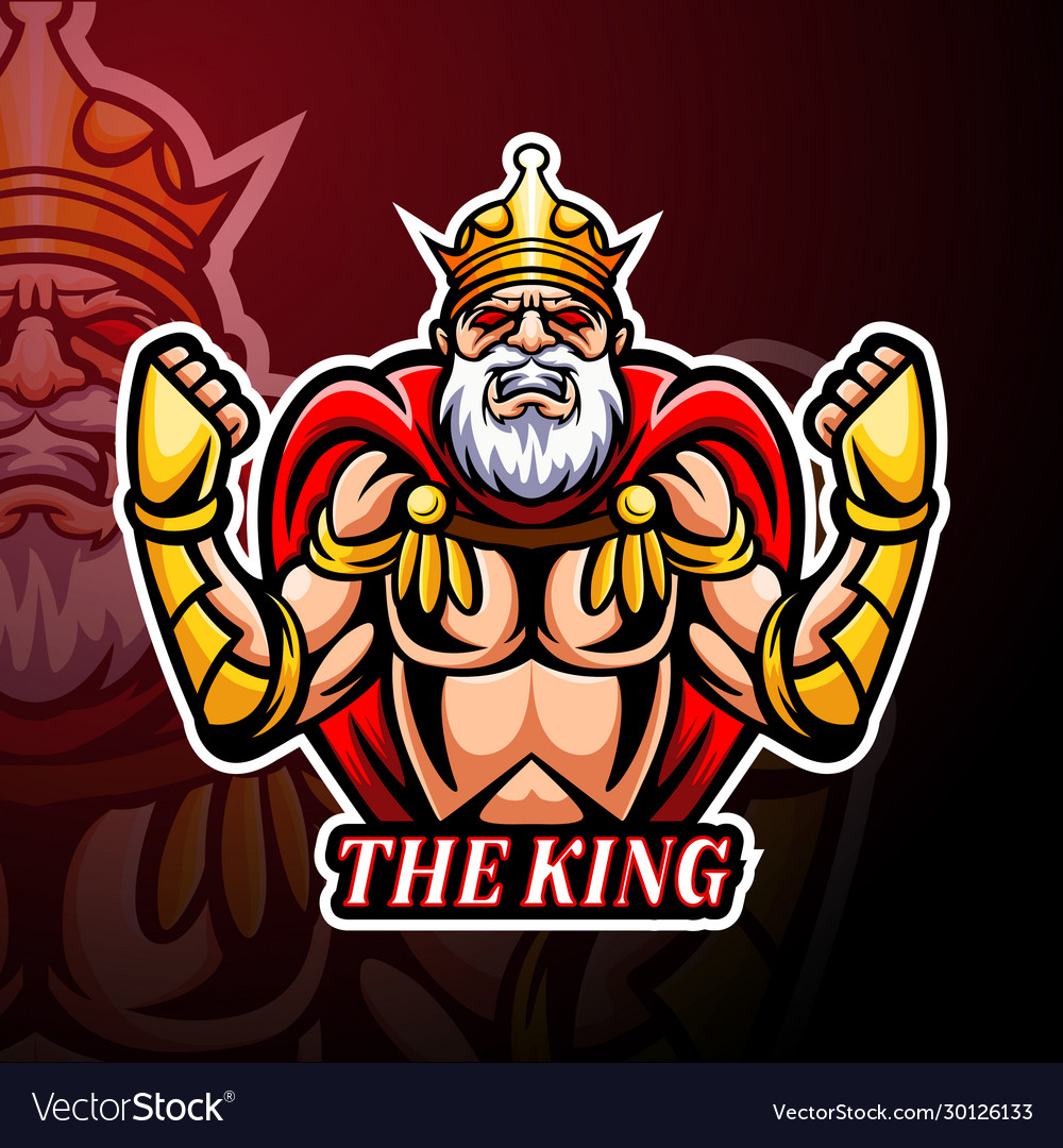 Premium Vector  King asgard esport mascot logo design