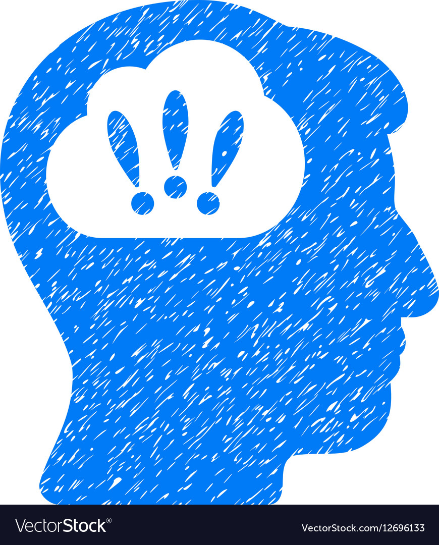 Problem brainstorm grainy texture icon
