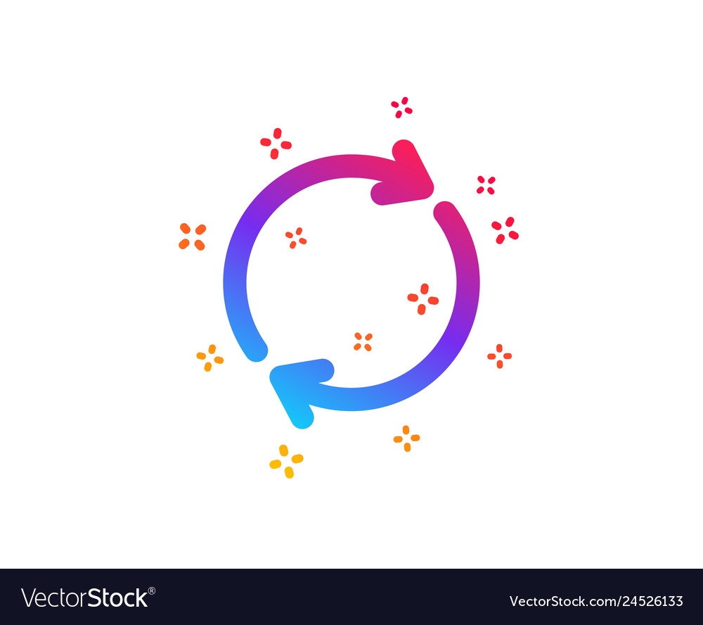 Refresh icon rotation arrow sign