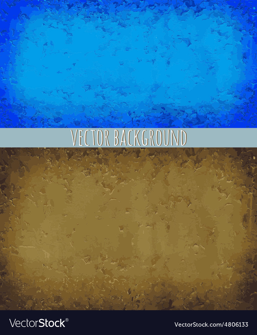 Two backgrounds blue and brown