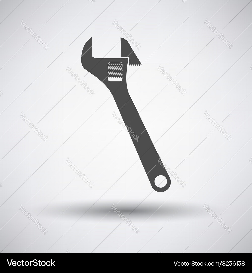 Adjustable wrench icon Royalty Free Vector Image