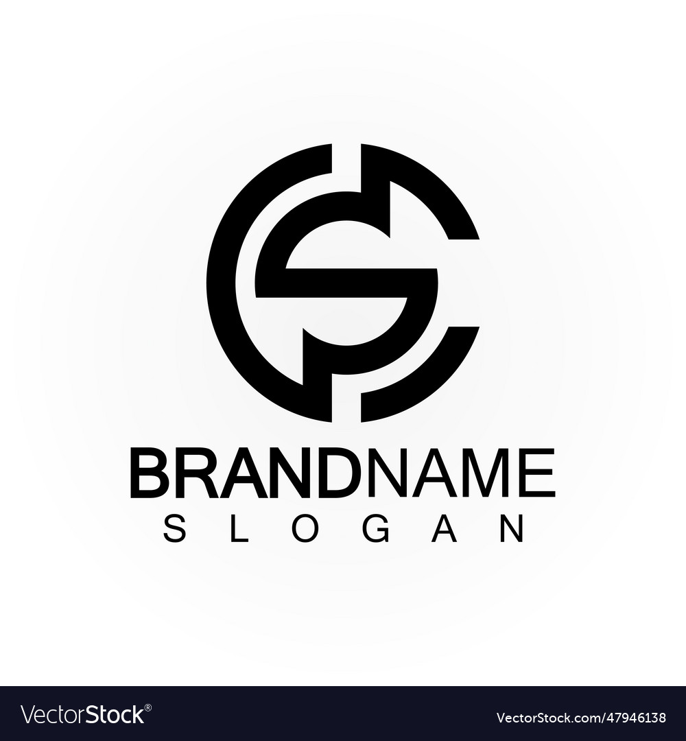 Alphabet letters monogram logo csscs and c