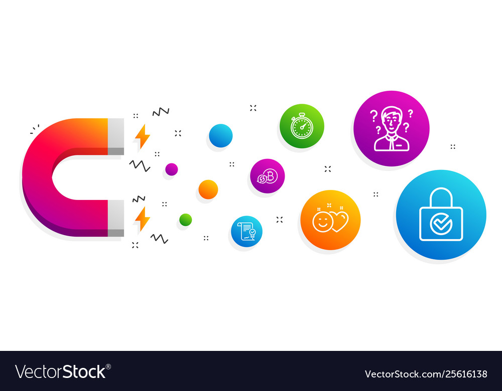Approved agreement timer and refresh bitcoin vector image Approved agreement timer and refresh bitcoin