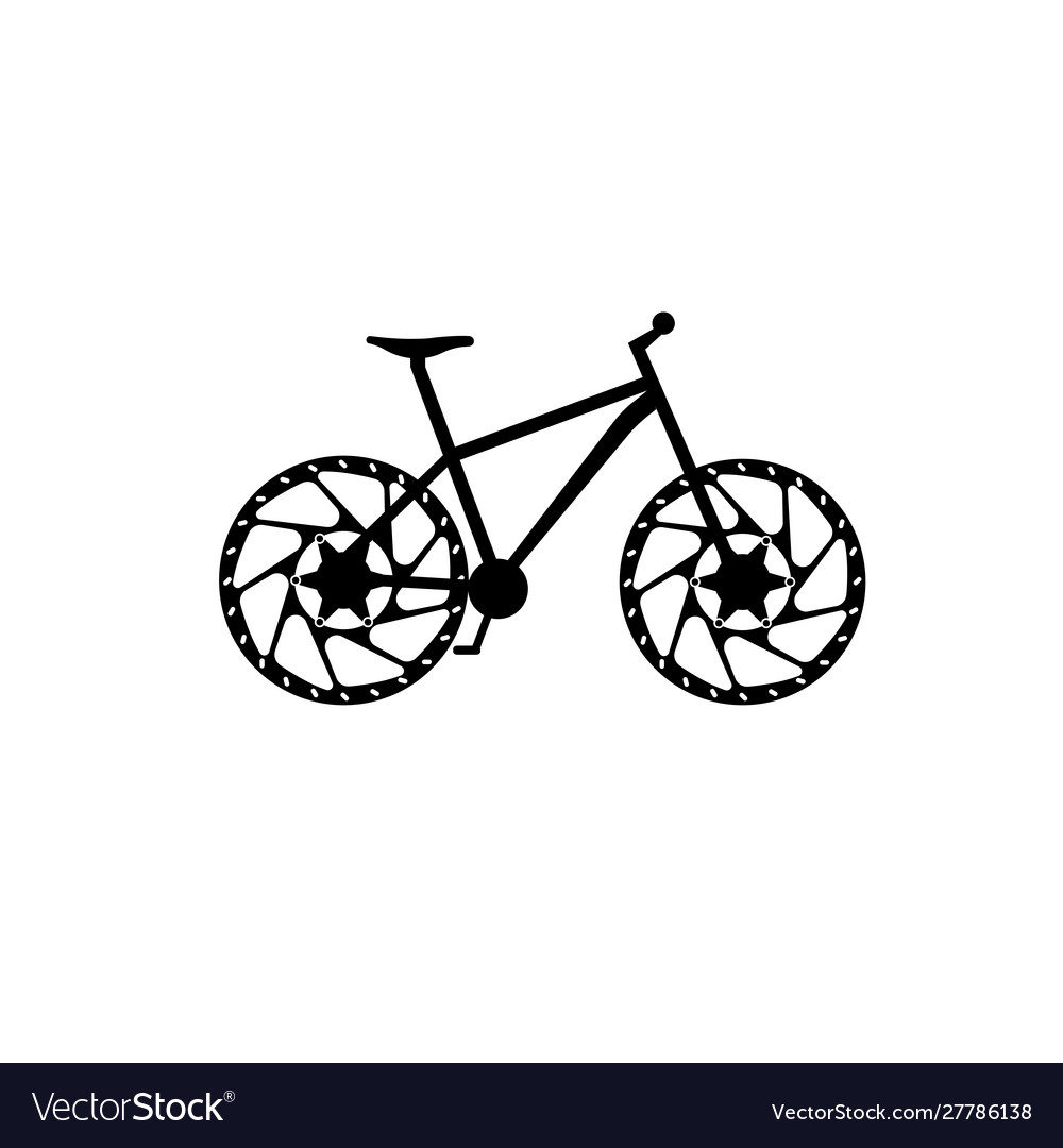 Bike bicycle icon logo template stock isolated