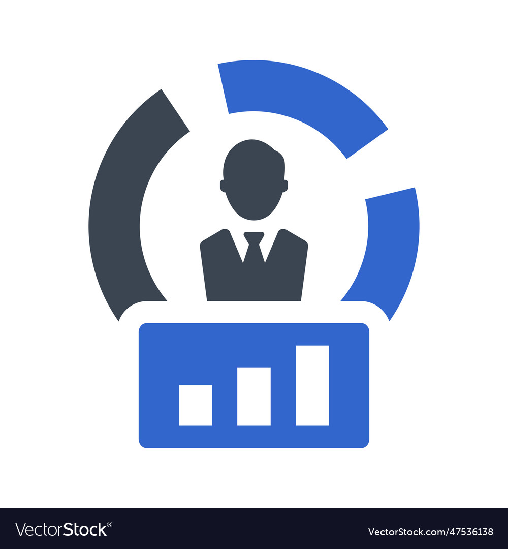 Business data icon Royalty Free Vector Image - VectorStock