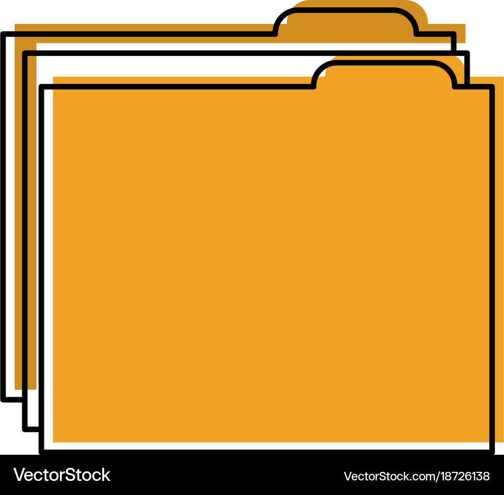 File folder icon image Royalty Free Vector Image
