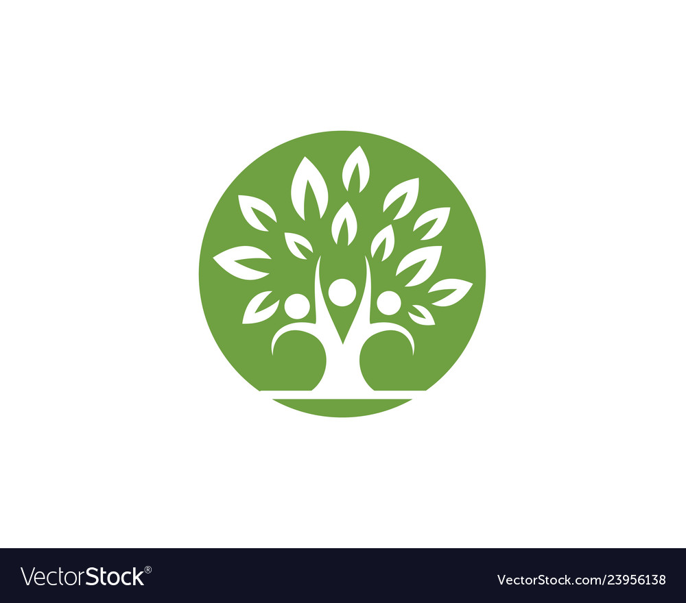 Human character logo sign Royalty Free Vector Image