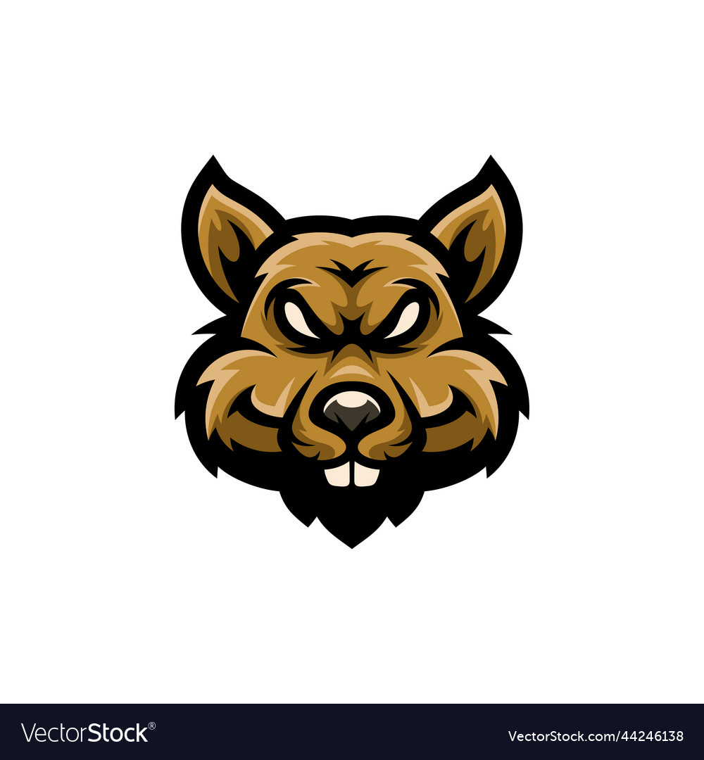 Rat king head stock vector. Illustration of mascot, icon - 123537049