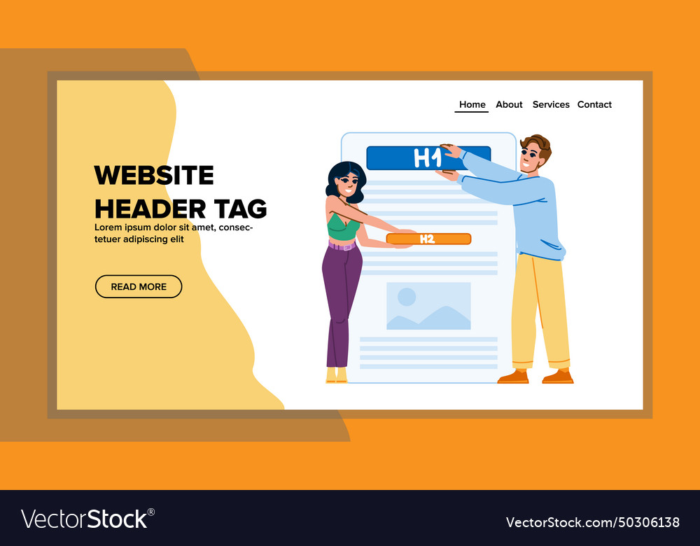 Search website header tag