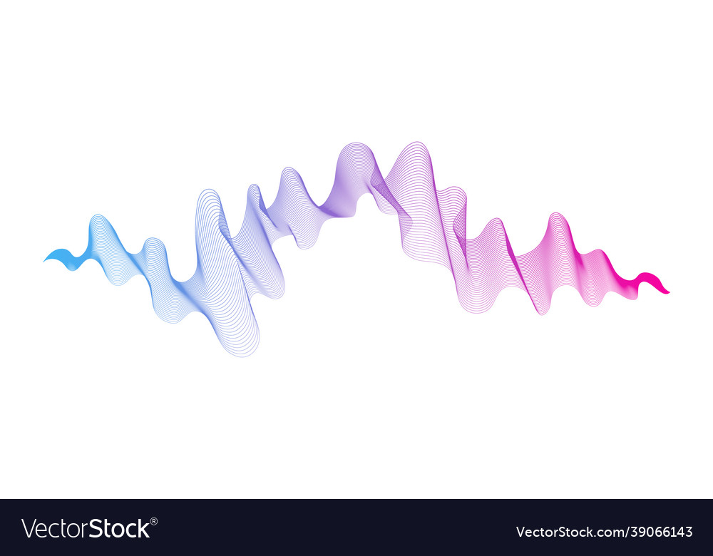 Abstract backdrop with wave gradient lines vector image Abstract backdrop with wave gradient lines