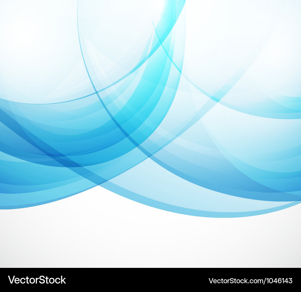 Abstract background blue waves Royalty Free Vector Image