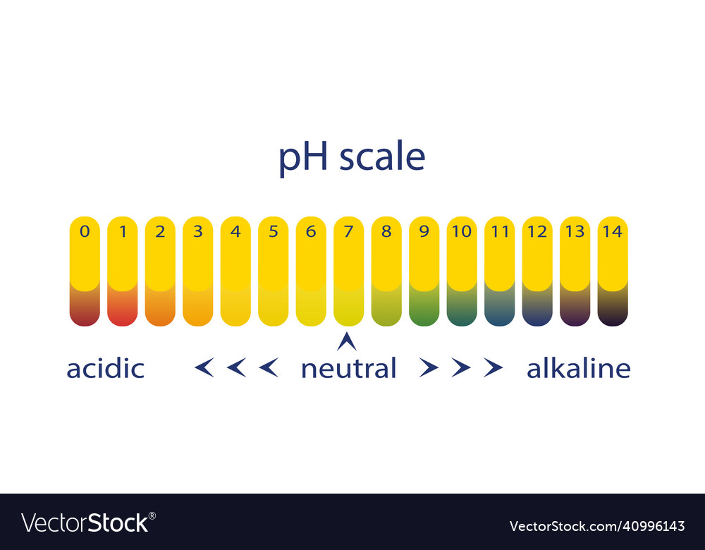 Acidity scale of litmus indicator paper Royalty Free Vector