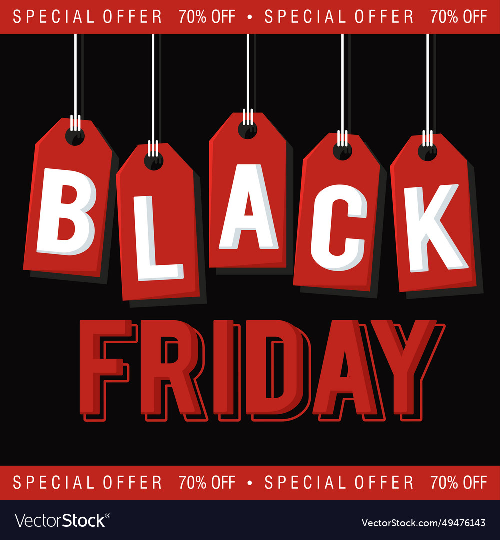 Black friday sale background Royalty Free Vector Image