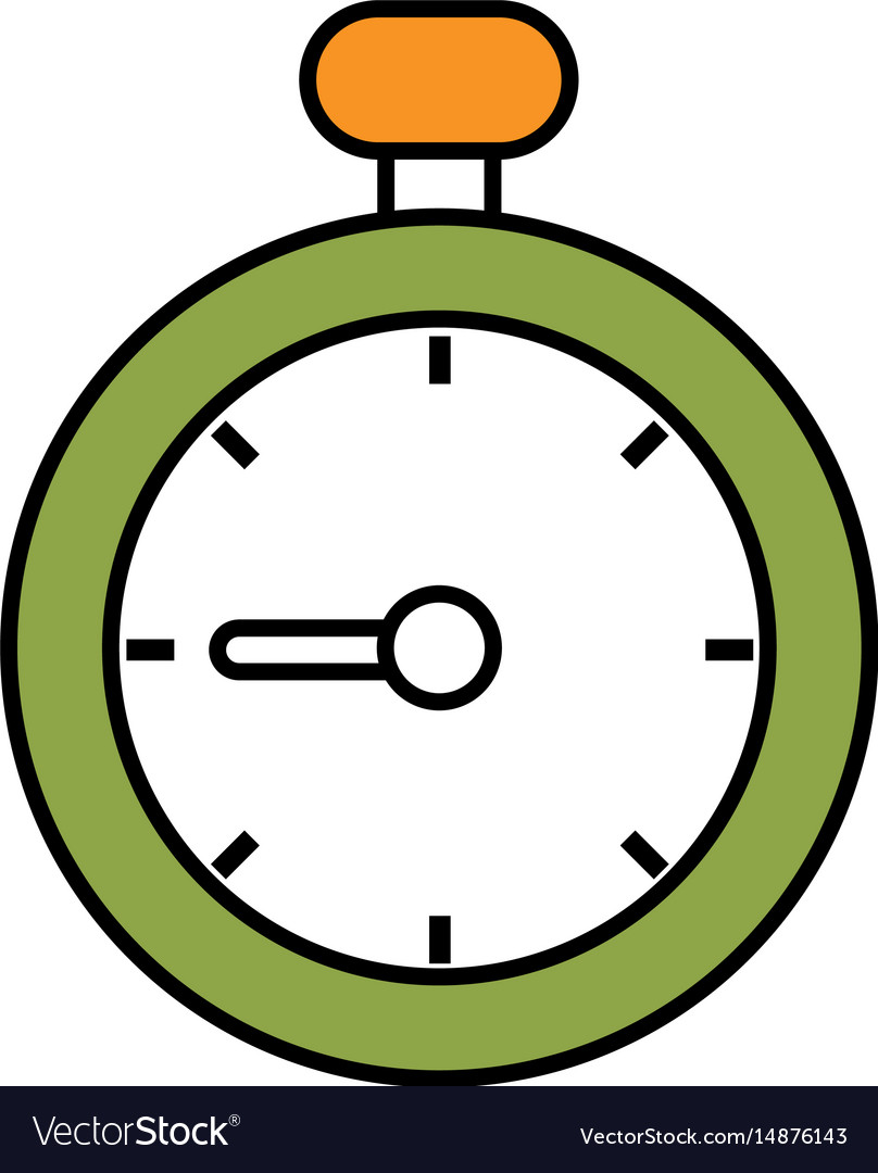 Chronometer device isolated icon