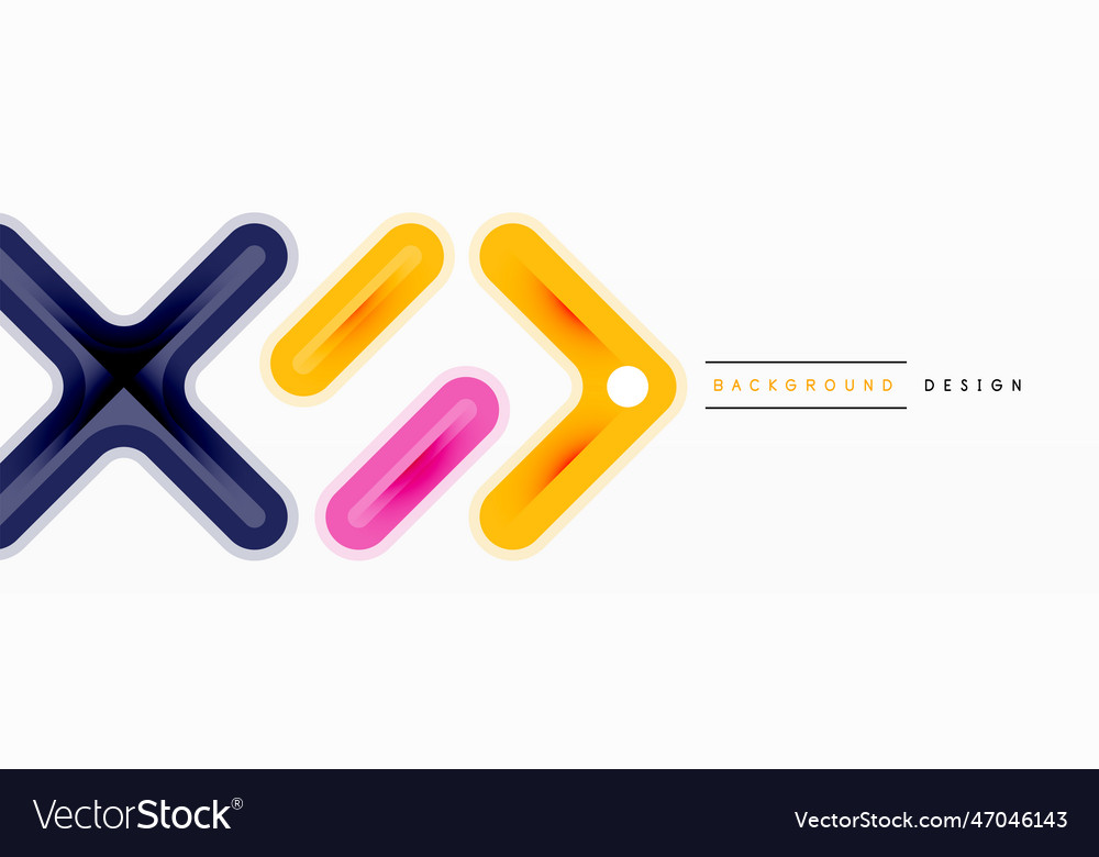 Cross line background minimal geometric template vector image Cross line background minimal geometric template