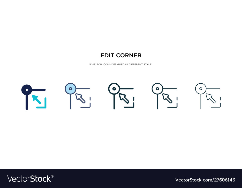 Edit Corner Icons - Multiple Styles
