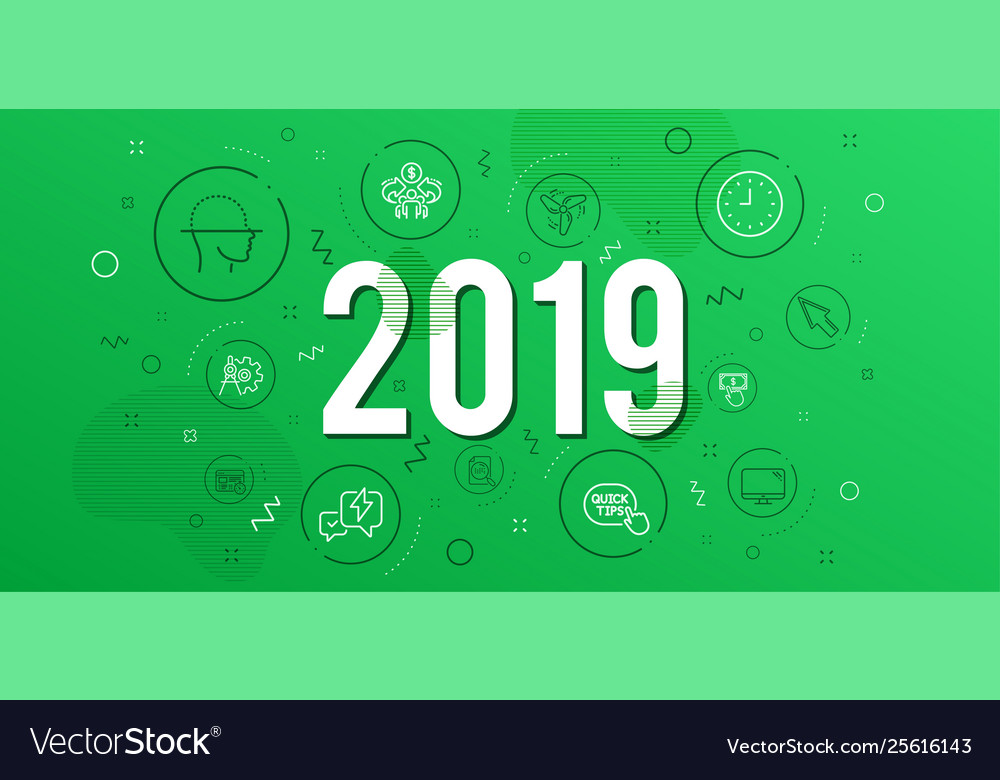 Face scanning clock and quick tips icons set vector image Face scanning clock and quick tips icons set