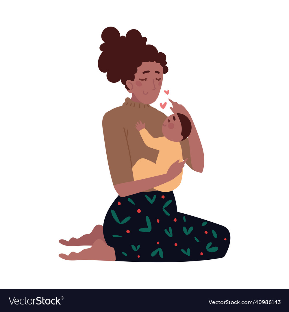 Mom and baby Royalty Free Vector Image - VectorStock