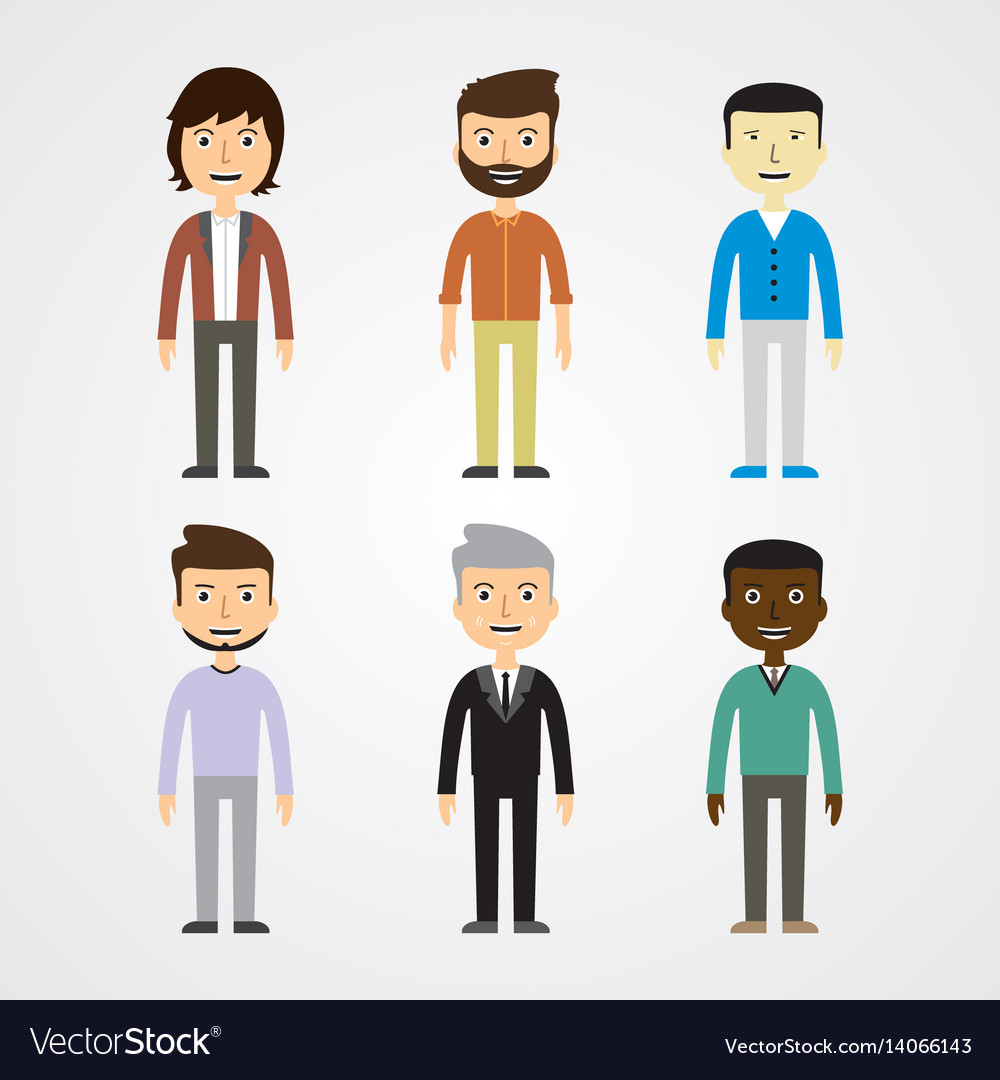 People - men Royalty Free Vector Image - VectorStock