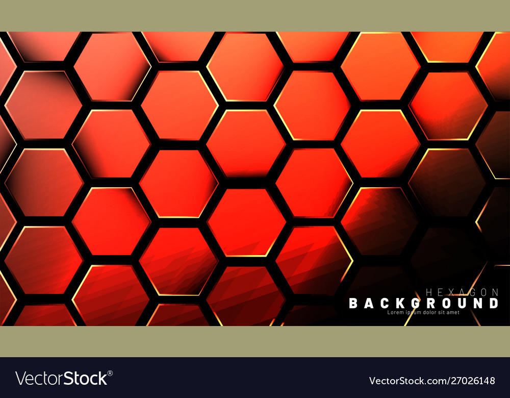 Abstract hexagon gradient colorful light pattern