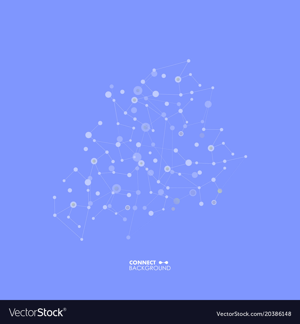 Communication abstract network background