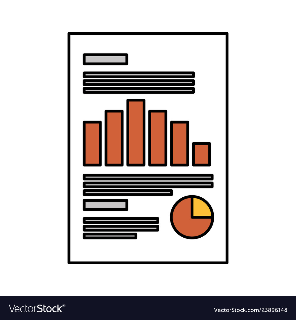 Document paper with statistics